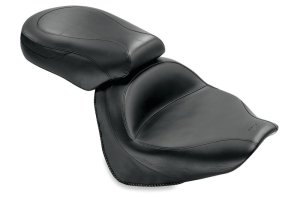 Honda VTX1300 Two-Piece Motorcycle Seat - Mustang Motorcycle - Wide Touring - Black - `02-`09 Honda VTX1300 Two-Piece Motorcycle Seat - Mustang Motorcycle - Wide Touring - Black - `02-`09